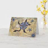 Turtle Dream Card mit Dreamtime Story Karte (Gelbe Blume)