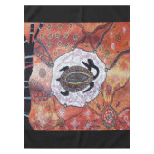 Turtle Dreaming Aborigine-Kunst Tischdecke (Vorderseite)