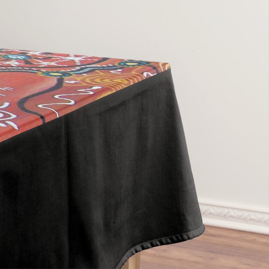 Turtle Dreaming Aborigine-Kunst Tischdecke (Beispiel)