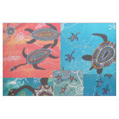 Turtle Dreaming Collage Aborigine Fabric Stoff (Fat Quarter (45,7 x 55,9 cm))