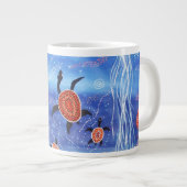 Turtle Dreaming Expresso-Tasse Jumbo-Tasse (Vorderseite Rechts)