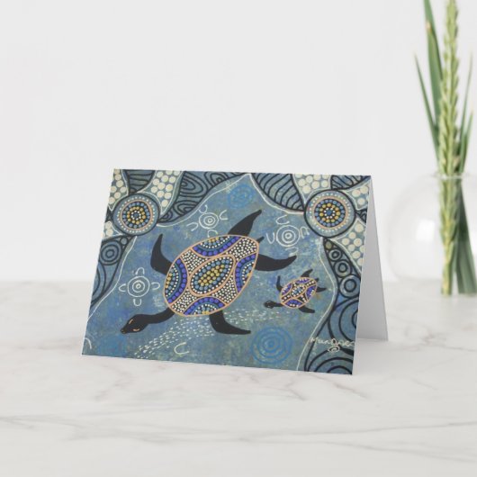 Turtle Dreaming Karte (Vorderseite)