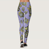 Turtle Earth Moon Maureen Girard Whimsical Leggings (Rückseite)