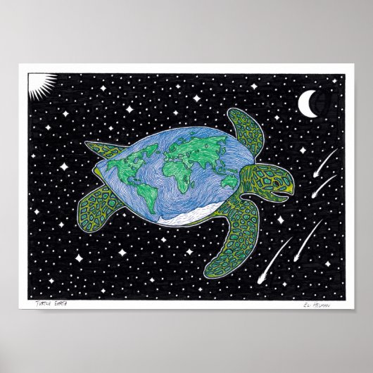 Turtle Earth Poster (Vorne)