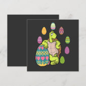 Turtle Egg Hunting Easter Day Cute Animal Boys Gir Einladung (Vorne/Hinten)