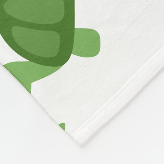 Turtle Emoji Fleecedecke (Ecke)