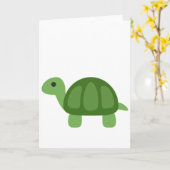 Turtle Emoji Karte (Gelbe Blume)