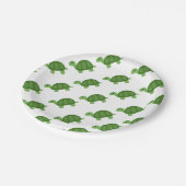 Turtle Emoji Pappteller (Schrägansicht)