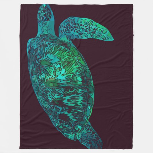 Turtle Fleece Blanket (Vorderseite)