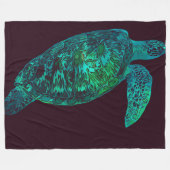 Turtle Fleece Blanket (Vorderseite (Horizontal))