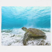 Turtle Fleece Blanket (Vorderseite (Horizontal))