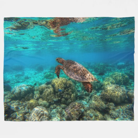Turtle Fleece Blanket (Vorderseite (Horizontal))