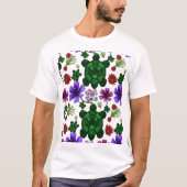 Turtle floral pattern  T-Shirt (Vorderseite)