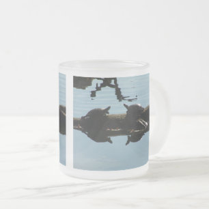 Turtle Friends Frosted Glass Becher Mattglastasse