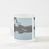Turtle Friends Frosted Glass Becher Mattglastasse (Vorderseite Links)