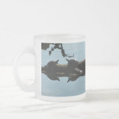 Turtle Friends Frosted Glass Becher Mattglastasse (Links)