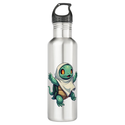 Turtle Ghoul Edelstahlflasche (Vorderseite)