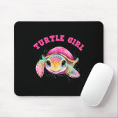Turtle Girl Earth Day Mousepad (Mit Mouse)