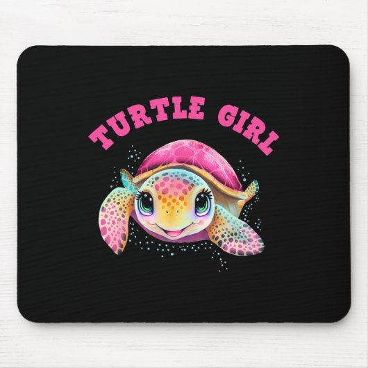 Turtle Girl Earth Day Mousepad (Vorne)