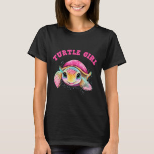 Turtle Girl Earth Day T-Shirt