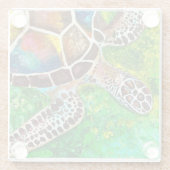 Turtle Glass Untersetzer (Rückseite)