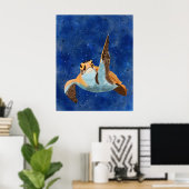 Turtle Greetings Poster (Heimbüro)