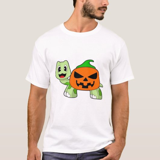 Turtle Halloween-Kürbis Classic T-Shirt (Vorderseite)