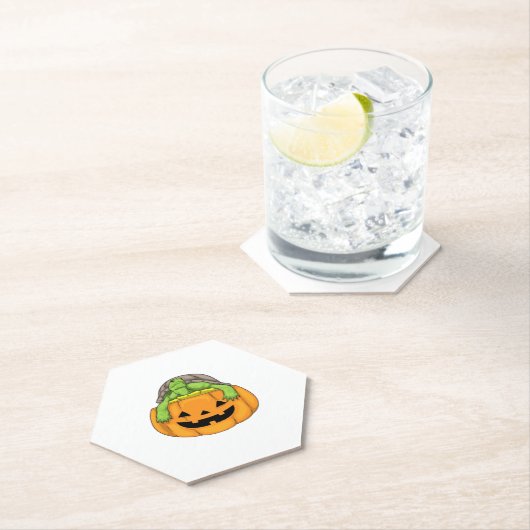 Turtle Halloween Kürbis Classic T-Shirt_1 Untersetzer (Vor Ort)