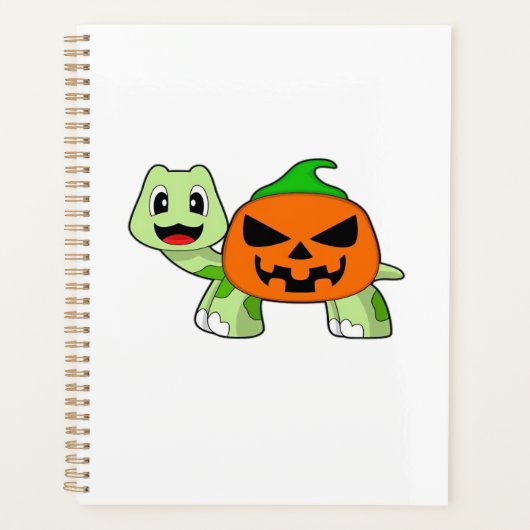 Turtle Halloween Kürbis Classic T-Shirt Planer (Vorderseite)