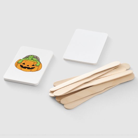 Turtle Halloween Pumpkin Classic T-Shirt_1 Fächer (Non-assembled)