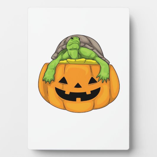 Turtle Halloween Pumpkin Classic T-Shirt_1 Fotoplatte (Vorderseite)