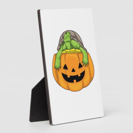 Turtle Halloween Pumpkin Classic T-Shirt_1 Fotoplatte (Seite)