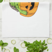 Turtle Halloween Pumpkin Classic T-Shirt_1 Geschirrtuch (Gefaltet)