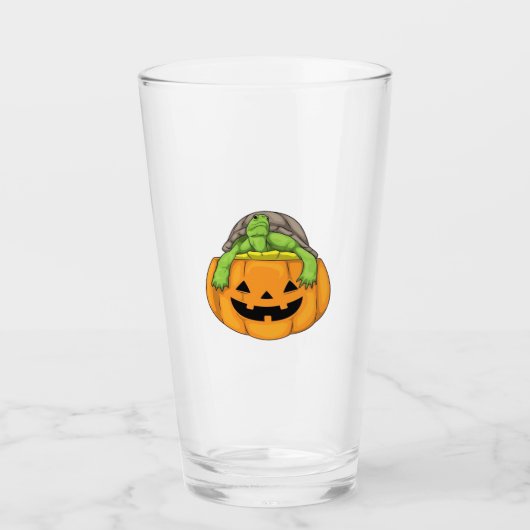 Turtle Halloween Pumpkin Classic T-Shirt_1 Glas (Vorderseite)