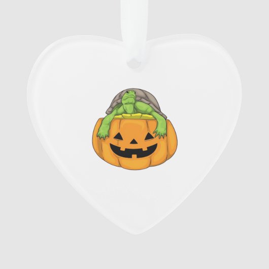 Turtle Halloween Pumpkin Classic T-Shirt_1 Ornament (Vorderseite)