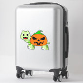 Turtle Halloween Pumpkin Classic T-Shirt Aufkleber (Koffer)