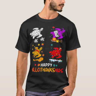 Turtle Halloween und fröhliches Weihnachtsfest T-Shirt