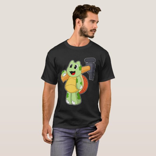 Turtle Handyman Hammer T-Shirt (Vorne ganz)