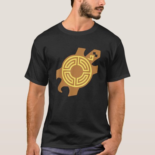 Turtle Hopi Indii-Symbol T-Shirt (Vorderseite)