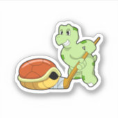 Turtle Ice Hockey Ice Hockey-Stab Aufkleber (Vorderseite)