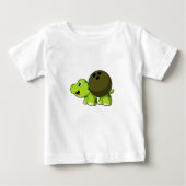Turtle im Bowling mit Bowlingball Baby T-shirt (Vorderseite)