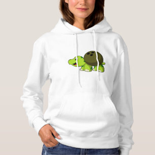 Turtle im Bowling mit Bowlingball Hoodie