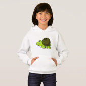 Turtle im Bowling mit Bowlingball Hoodie (Vorne ganz)