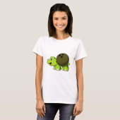 Turtle im Bowling mit Bowlingball T-Shirt (Vorne ganz)