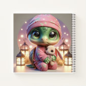 Turtle in Pink Pajamas, by Natasha Us   Notizblock (Rückseite)