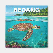 Turtle in Redang Malaysia Magnet (Vorne)