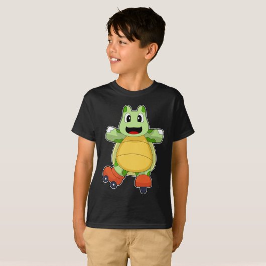 Turtle Inline Skaten Roller Skate T-Shirt (Vorne ganz)