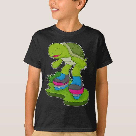 Turtle Inline skating Roller skates T-Shirt (Vorderseite)