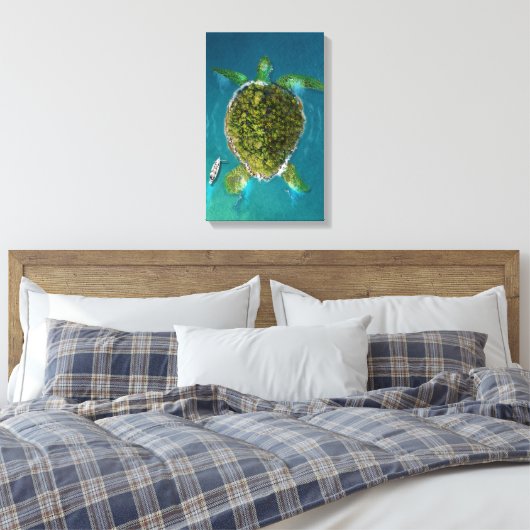 Turtle Island Leinwanddruck (Insitu (Schlafzimmer))