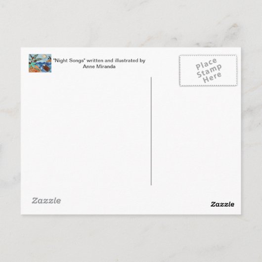 Turtle Island Night Songs Postkarte (Rückseite)
